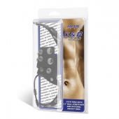 Утяжка на пенис и мошонку Cock Ring With 1.5  Ball Stretcher And Optional Weight Ring - BlueLine - купить с доставкой в Шахтах