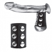 Утяжка на пенис на кнопочках 100% PVC STRAP WITH METAL SNAP - BlueLine - купить с доставкой в Шахтах