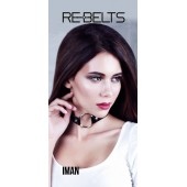 Чёрный чокер-кляп Iman Black - Rebelts - купить с доставкой в Шахтах