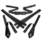 Бондажный набор из сатиновых лент Bordeaux 5 Piece Satin Bondage Set - XR Brands - купить с доставкой в Шахтах
