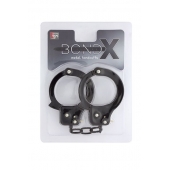 Чёрные наручники из листового металла BONDX METAL CUFFS BLACK - Dream Toys - купить с доставкой в Шахтах