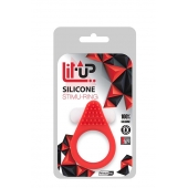 Красное эрекционное кольцо LIT-UP SILICONE STIMU RING 1 RED - Dream Toys - в Шахтах купить с доставкой
