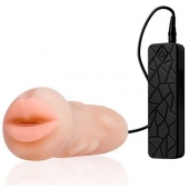 Мастурбатор-ротик с вибрацией REALSTUFF VIBRATING MASTURBATOR MOUTH - Dream Toys - в Шахтах купить с доставкой