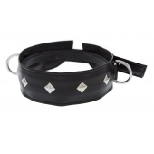 Полиуретановый ошейник с пуклями и D-кольцами Collar with Studs - Blush Novelties - купить с доставкой в Шахтах