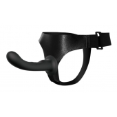 Страпон с изогнутой головкой Ultra Harness Curvy Dildo - 15,8 см. - Baile - купить с доставкой в Шахтах