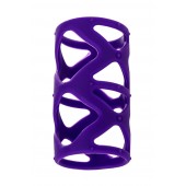 Фиолетовая насадка-сетка на пенис - 7,5 см. - A-toys - в Шахтах купить с доставкой