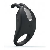 Чёрное эрекционное кольцо с вибрацией Rabbit Vibrator - Baile - в Шахтах купить с доставкой