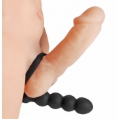 Насадка для двойного проникновения Double Fun Cock Ring with Double Penetration Vibe - XR Brands - в Шахтах купить с доставкой