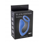 Синее эрекционное кольцо с анальной пробкой Button Anal Plug - Lola Games - в Шахтах купить с доставкой