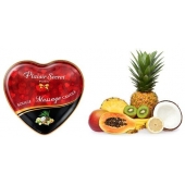 Массажная свеча с ароматом экзотических фруктов Bougie Massage Candle - 35 мл. - Plaisir Secret - купить с доставкой в Шахтах