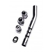 Металлический анальный душ с тремя насадками - ToyFa - купить с доставкой в Шахтах