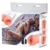Двусторонний мастурбатор с вибропулей Satisfaction Lucky charm - Lola Games - в Шахтах купить с доставкой