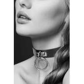 Узенький ошейник из полиуретана с кольцом - Bijoux Pour Toi - купить с доставкой в Шахтах