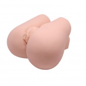 Реалистичный мастурбатор с вибрацией и двумя тоннелями - вагиной и анусом - Baile - в Шахтах купить с доставкой