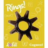 Чёрное эрекционное кольцо Rings Cogweel - Lola Games - в Шахтах купить с доставкой