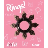 Чёрное эрекционное кольцо Rings Gear - Lola Games - в Шахтах купить с доставкой