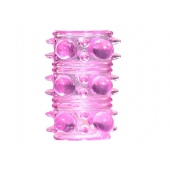 Розовая насадка на пенис Rings Armour - Lola Games - в Шахтах купить с доставкой