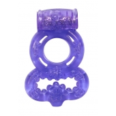 Фиолетовое эрекционное кольцо Rings Treadle с подхватом - Lola Games - в Шахтах купить с доставкой