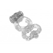 Прозрачное эрекционное кольцо Rings Treadle с подхватом - Lola Games - в Шахтах купить с доставкой