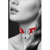 Красный чокер с замком в форме сердца - Bijoux Pour Toi - купить с доставкой в Шахтах