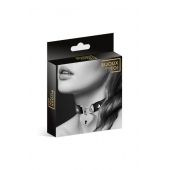 Черный чокер с замком в форме сердца - Bijoux Pour Toi - купить с доставкой в Шахтах