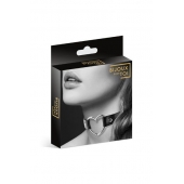 Чёрный чокер с кольцом в форме сердца - Bijoux Pour Toi - купить с доставкой в Шахтах