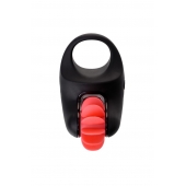 Чёрно-красное эрекционное виброкольцо Erotist - Erotist Adult Toys - в Шахтах купить с доставкой