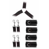 Комплект наручников и поножей LUXURIOUS BED RESTRAINT CUFF SET - Blush Novelties - купить с доставкой в Шахтах