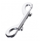 Серебристый двухсторонний карабин TOYFA Metal - ToyFa - купить с доставкой в Шахтах