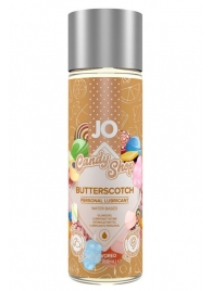 Смазка на водной основе Candy Shop Butterscotch с ароматом ирисок - 60 мл. - System JO - купить с доставкой в Шахтах