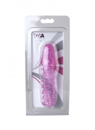 Розовая насадка с нежными шипами - 13,5 см. - Toyfa Basic - в Шахтах купить с доставкой