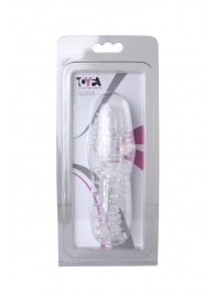 Прозрачная насадка с шишечками и шипами - 13,5 см. - Toyfa Basic - в Шахтах купить с доставкой
