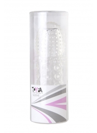 Прозрачная закрытая гелевая насадка - 13,5 см. - Toyfa Basic - в Шахтах купить с доставкой