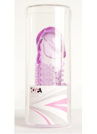 Фиолетовая насадка с коготком и шипами - 13 см. - Toyfa Basic - в Шахтах купить с доставкой