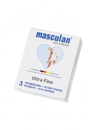 Ультратонкие презервативы Masculan Ultra Fine с обильной смазкой - 3 шт. - Masculan - купить с доставкой в Шахтах