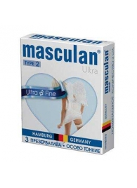 Ультратонкие презервативы Masculan Ultra Fine с обильной смазкой - 3 шт. - Masculan - купить с доставкой в Шахтах