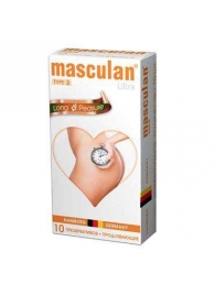 Розовые презервативы Masculan Ultra Long Pleasure с колечками, пупырышками и продлевающим эффектом - 10 шт. - Masculan - купить с доставкой в Шахтах