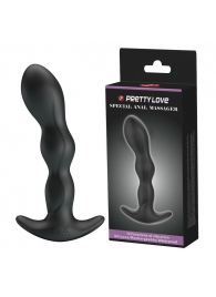 Черный анальный стимулятор простаты с вибрацией Special Anal Massager - 14,5 см. - Baile - в Шахтах купить с доставкой