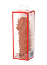 Телесная насадка на фаллос с имитацией шипов KOKOS Extreme Sleeve 07 - 14,7 см. - KOKOS - в Шахтах купить с доставкой