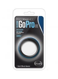 Черно-синее эрекционное кольцо Silicone Go Pro Cock Ring - Blush Novelties - в Шахтах купить с доставкой