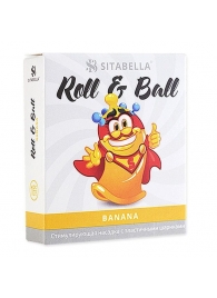 Стимулирующий презерватив-насадка Roll   Ball Banana - Sitabella - купить с доставкой в Шахтах