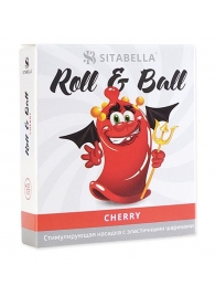 Стимулирующий презерватив-насадка Roll   Ball Cherry - Sitabella - купить с доставкой в Шахтах