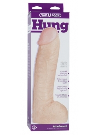 Огромная насадка-реалистик Vac-U-Lock Realistic Hung - 31,7 см. - Doc Johnson - купить с доставкой в Шахтах