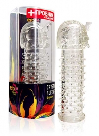 Закрытая прозрачная насадка на пенис Crystal Sleeve Faraon - 13,5 см. - Erowoman-Eroman - в Шахтах купить с доставкой