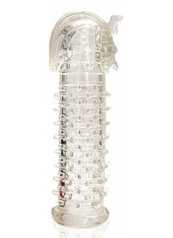 Закрытая прозрачная насадка на пенис Crystal Sleeve Faraon - 13,5 см. - Erowoman-Eroman - в Шахтах купить с доставкой