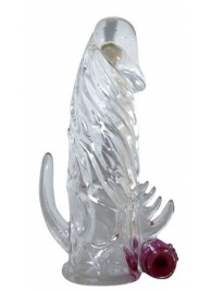 Закрытая прозрачная вибронасадка на пенис Crystal Sleeve Vibe - Erowoman-Eroman - в Шахтах купить с доставкой