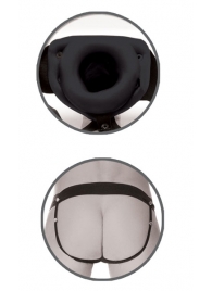 Черный полый страпон унисекс Hollow Strap-On - 14,5 см. - Pipedream - купить с доставкой в Шахтах