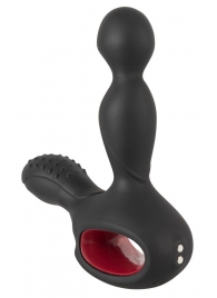 Черный вибромассажер простаты с нагревом и ротацией Prostate Plug - 14,5 см. - Orion - в Шахтах купить с доставкой