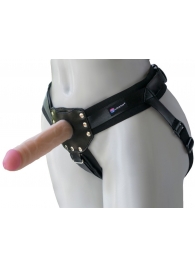 Черный пояс-трусики с двумя насадками  Экзотик-Linda  - 15,5 и 10,5 см. - LOVETOY (А-Полимер) - купить с доставкой в Шахтах