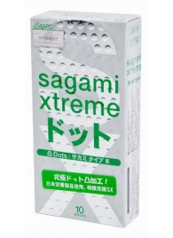 Презервативы Sagami Xtreme Type-E с точками - 10 шт. - Sagami - купить с доставкой в Шахтах
